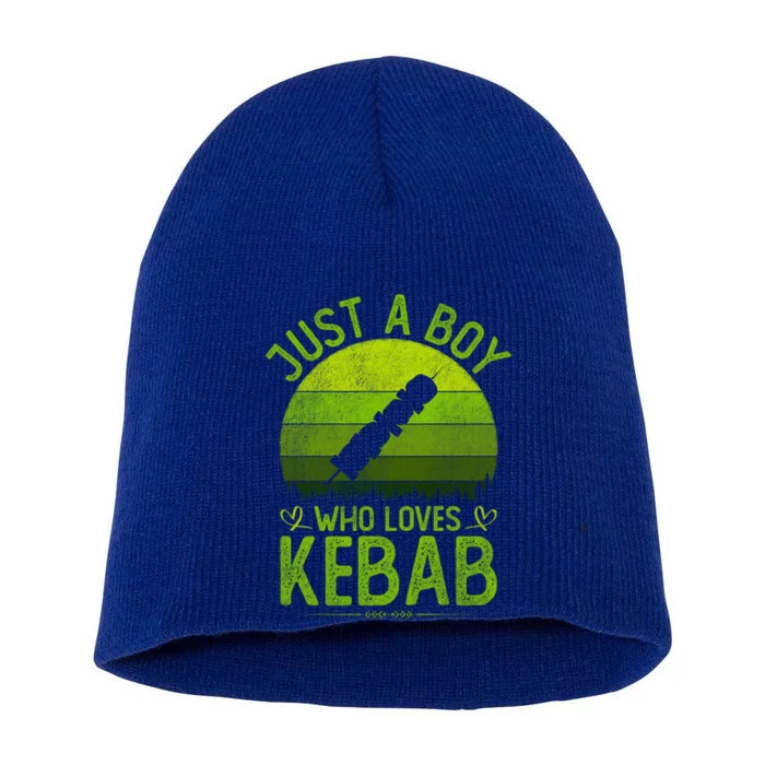 Just A Who Loves Kebab Vintage Kebab S Gift Short Acrylic Beanie