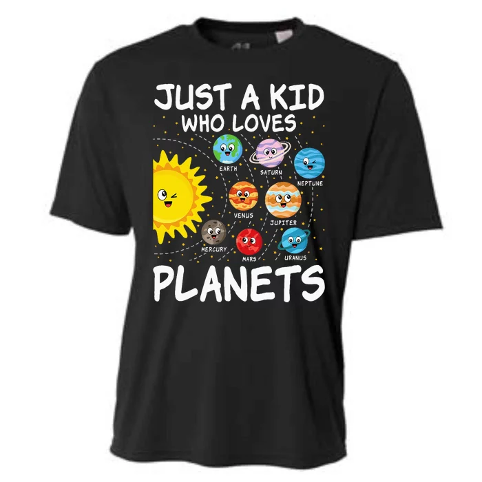 Just A Who Loves Planets Space Solar System Cooling Performance Crew T-Shirt