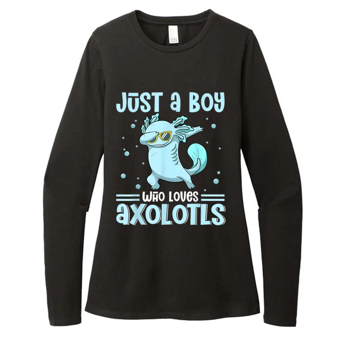 Just A  Who Loves Axolotls Axolotl Lovers Gift Boys Teens Womens CVC Long Sleeve Shirt