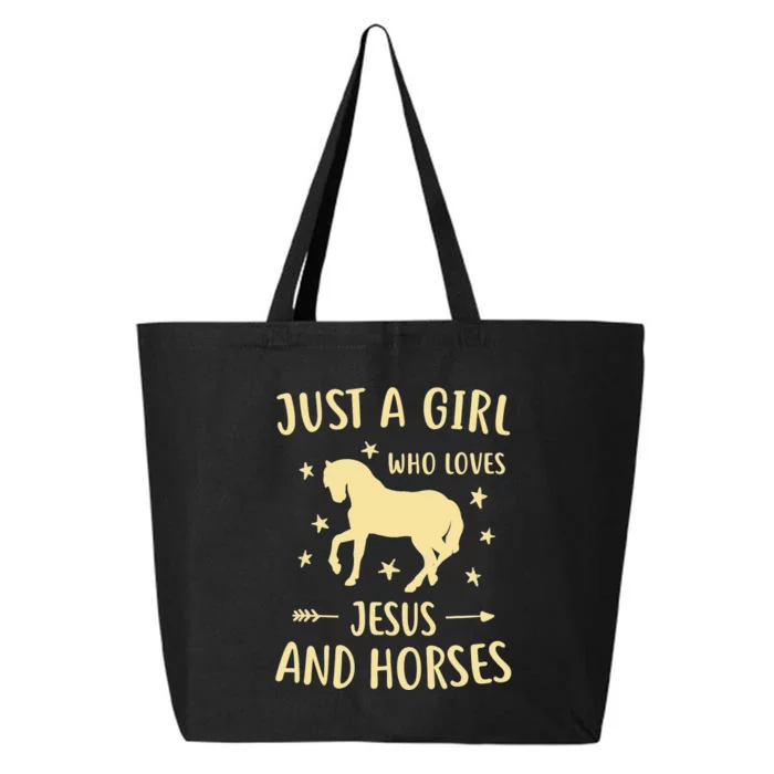 Just A  Who Loves Jesus And Horses 25L Jumbo Tote