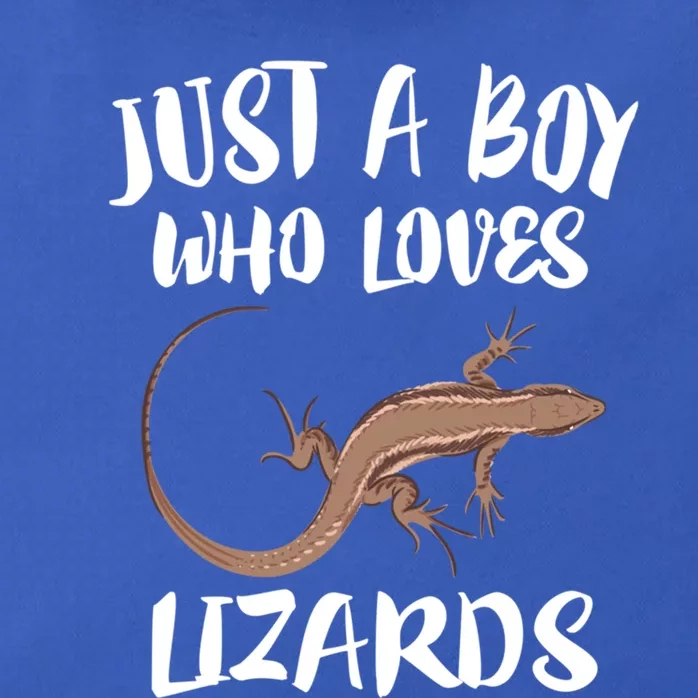 Just A Who Loves Lizards Gift Reptile Owner Gift Zip Tote Bag