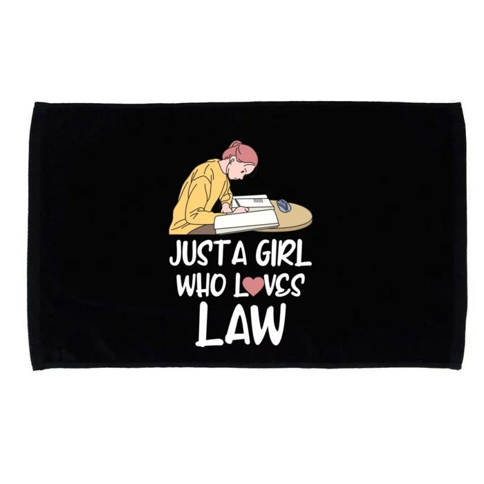 Just A Who Loves Law Great Gift Student Attorney Future Lawyers Cute Gift Microfiber Hand Towel