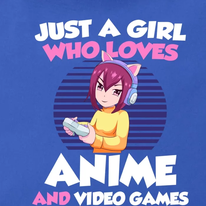 Just A Who Loves Anime And Video Games Gift Zip Tote Bag