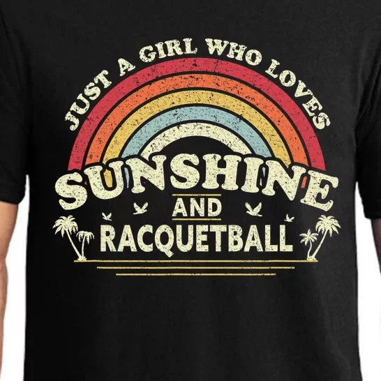 Just a  Who Loves Sunshine And Pickleball Pajama Set