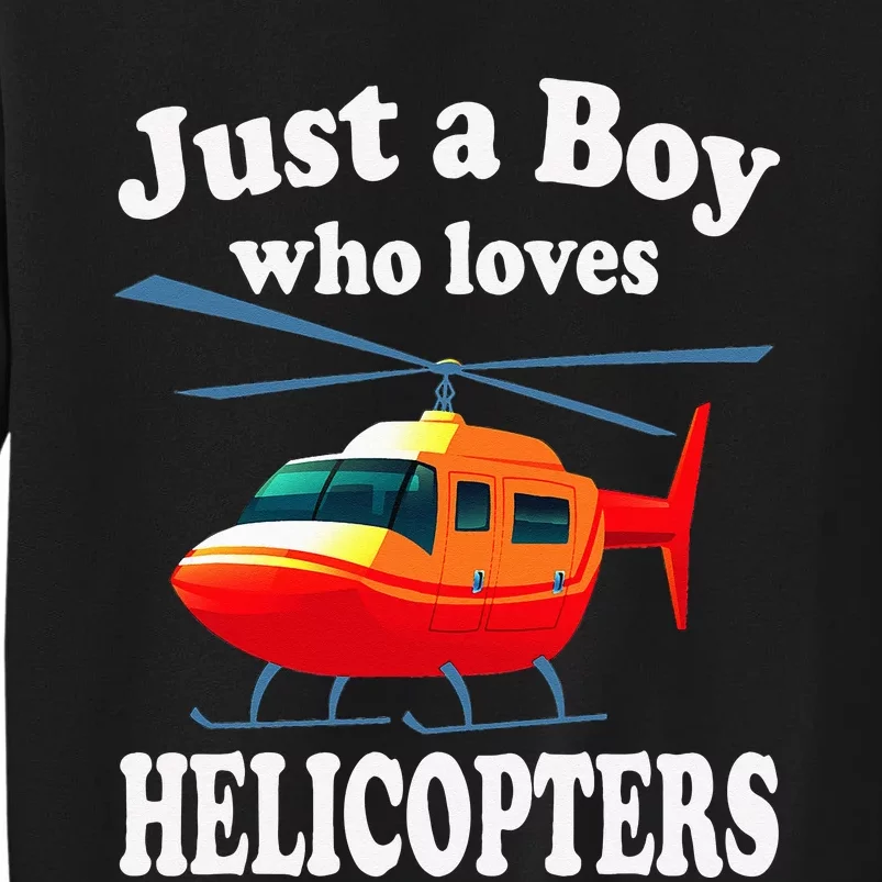 Just A Who Loves Helicopters Aviator Pilot Sweatshirt