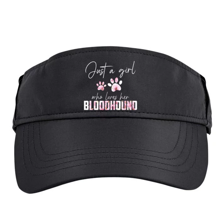 Just a who loves her bloodhound Adult Drive Performance Visor