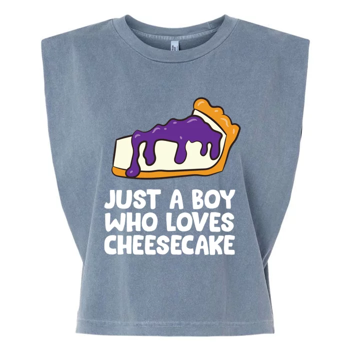 Just A Who Loves Cheesecake Dessert Cheesecake Funny Gift Garment-Dyed Women's Muscle Tee