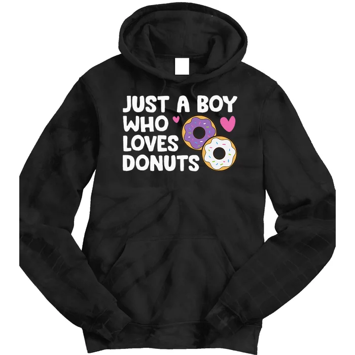 Just a  Who Loves Donuts Tie Dye Hoodie