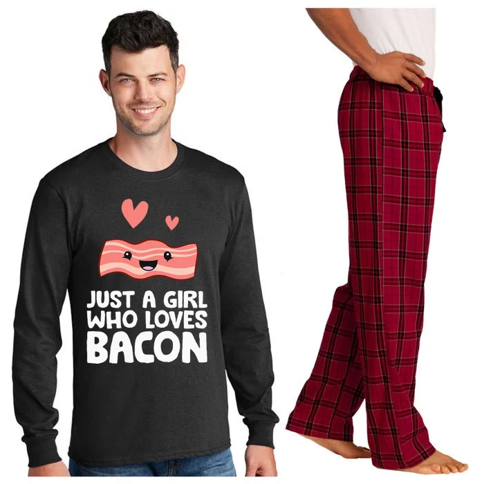 Just A Who Loves Bacon Long Sleeve Pajama Set