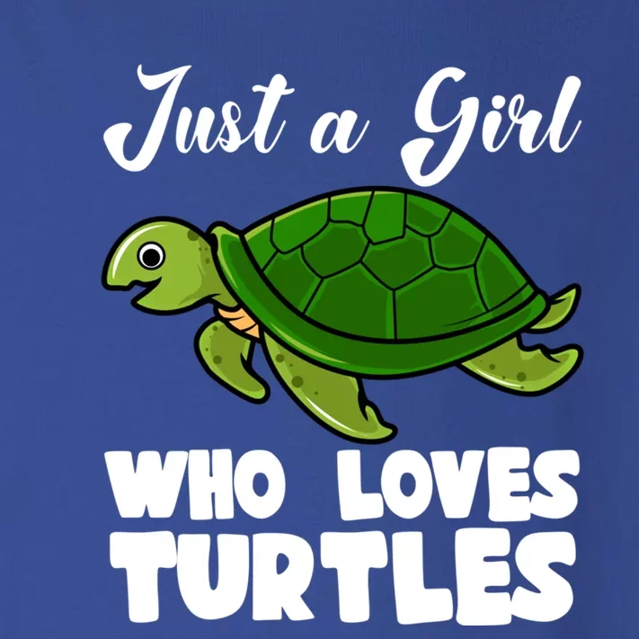 Just A Who Loves Turtles Ocean Save Turtles Gift Toddler Long Sleeve Shirt