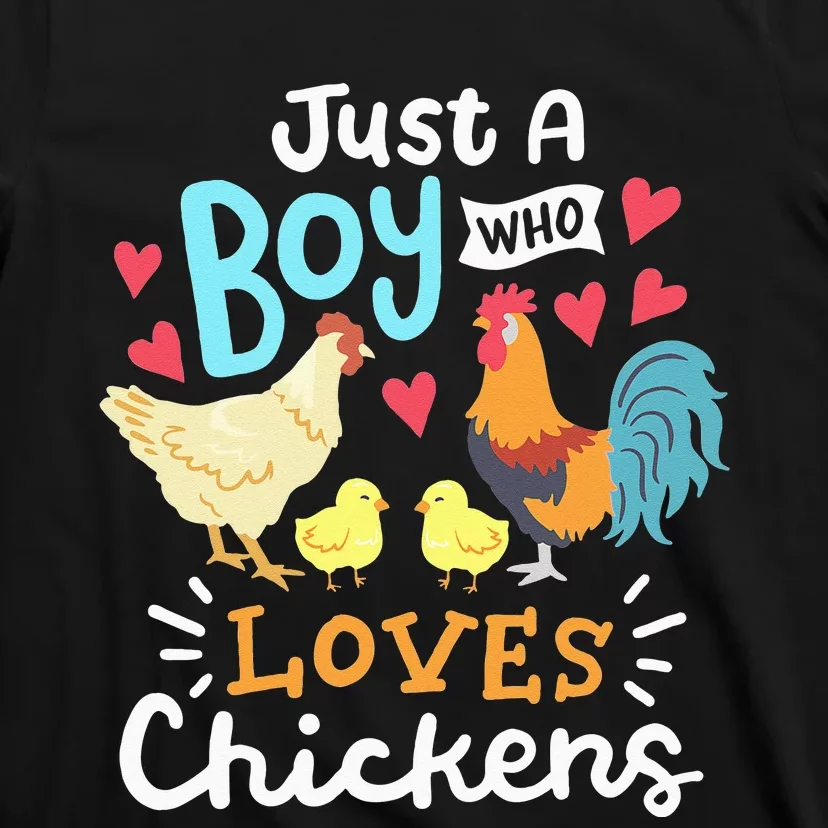 Just A Who Loves Chickens Farm Chicken T-Shirt