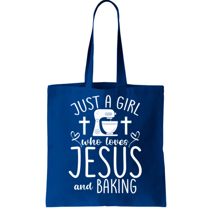 Just A Who Love Jesus And Baking Gift Tote Bag