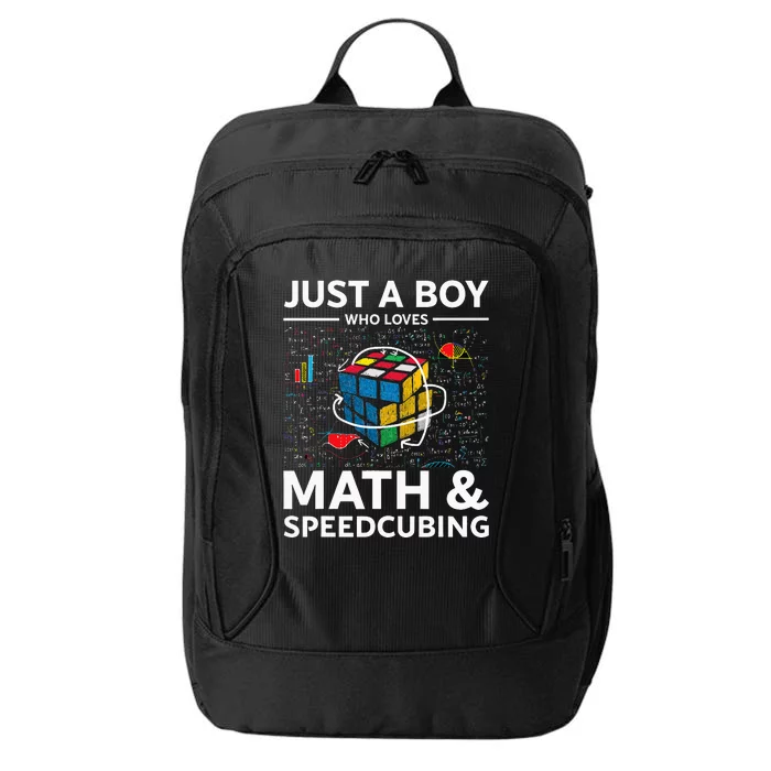 Just A  Who Loves Math And Speedcubing Funny Puzzle City Backpack