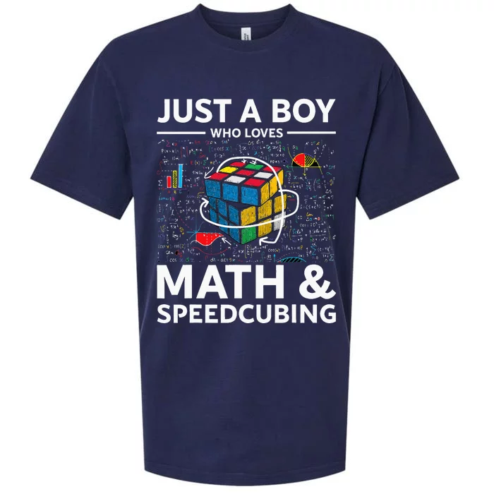 Just A  Who Loves Math And Speedcubing Funny Puzzle Sueded Cloud Jersey T-Shirt