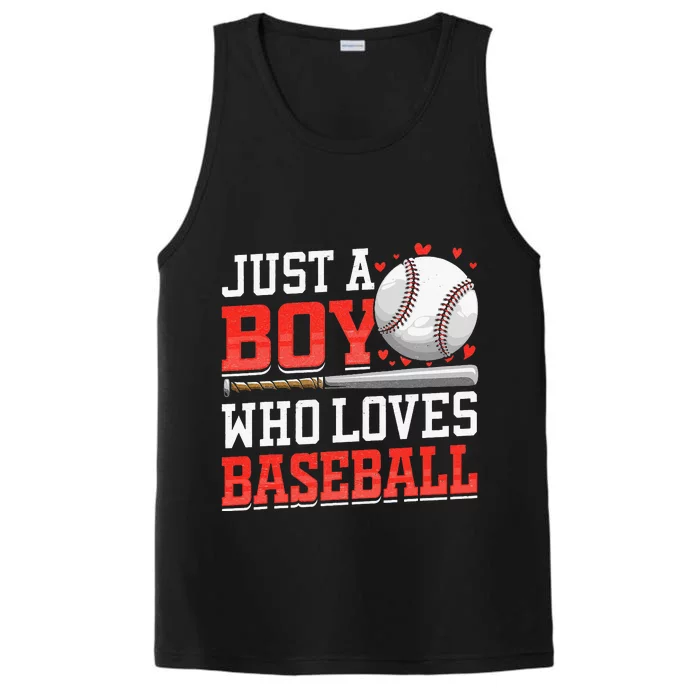 Just A Who Loves Baseball American Sport Performance Tank