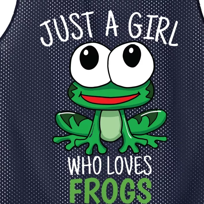 Just A Who Loves Frog Cute Frog Gift Mesh Reversible Basketball Jersey Tank