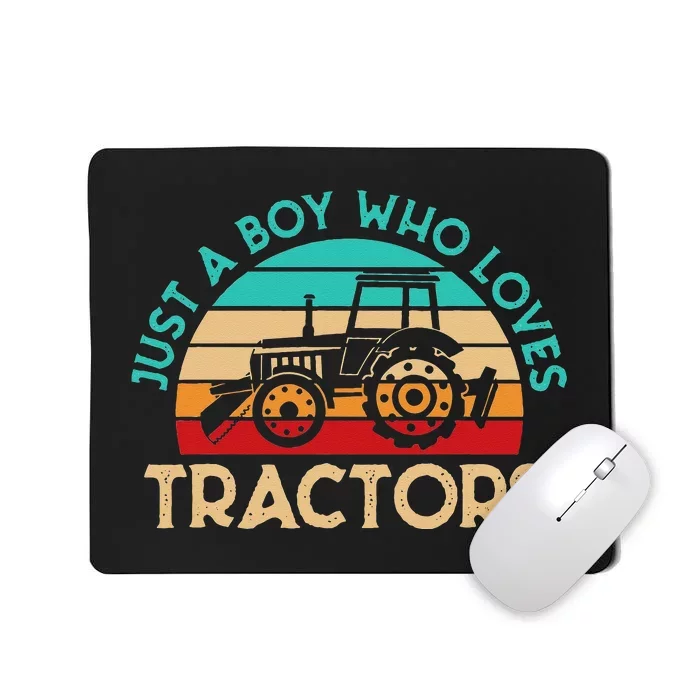 Just A Who Loves Tractors Farmer Mousepad