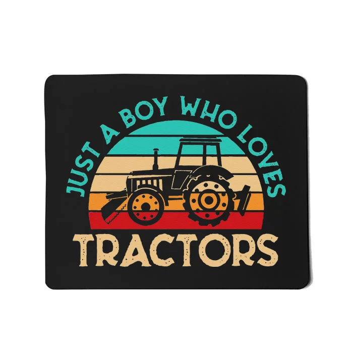 Just A Who Loves Tractors Farmer Mousepad