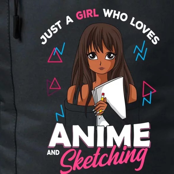 Just A Who Loves Anime And Sketching Anime Lover Cute Gift Daily Commute Backpack