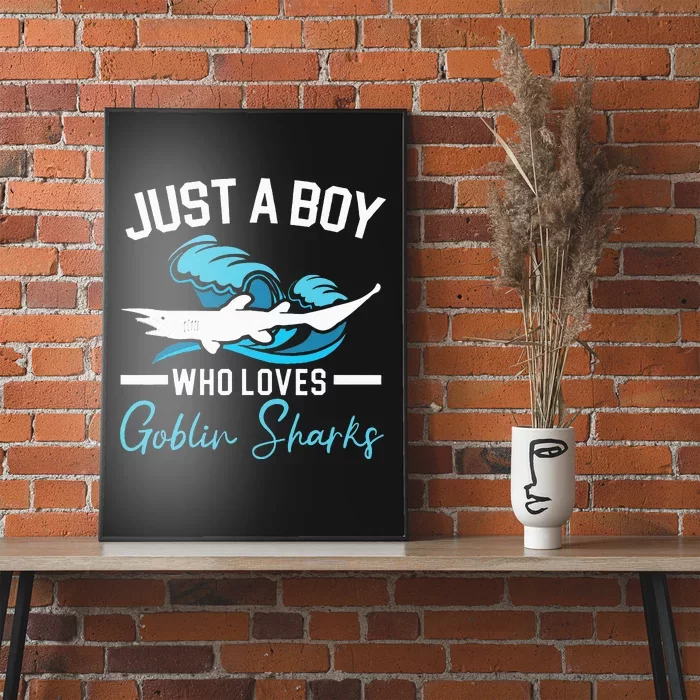 Just A Who Loves Goblin Sharks Animal Marine Biologist Poster