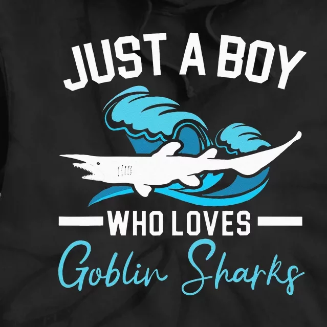 Just A Who Loves Goblin Sharks Animal Marine Biologist Tie Dye Hoodie