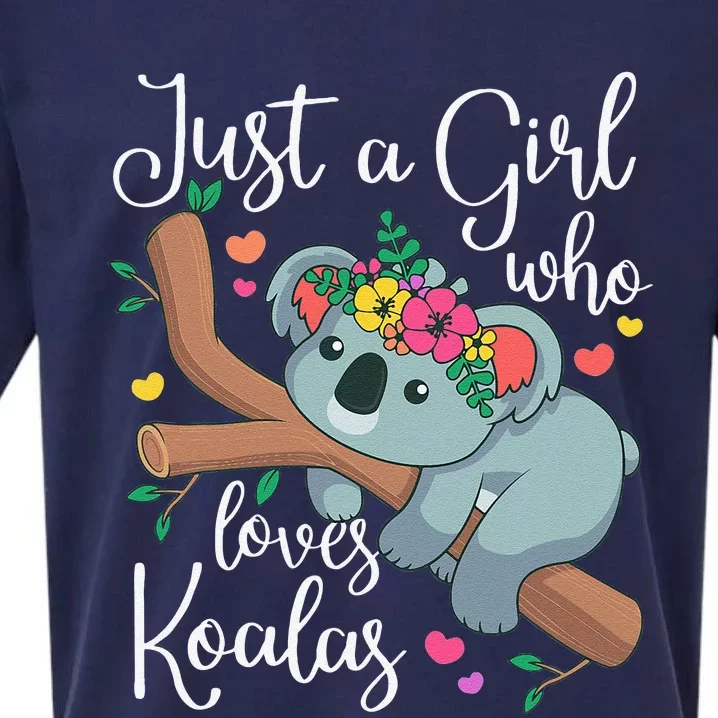 Just a  Who Loves Koalas Funny Koala Bear Lovers Outfit Sueded Cloud Jersey T-Shirt