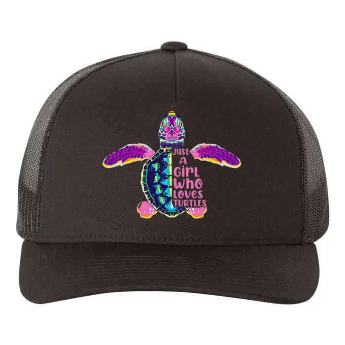 Just A Who Loves Sea Turtles Yupoong Adult 5-Panel Trucker Hat