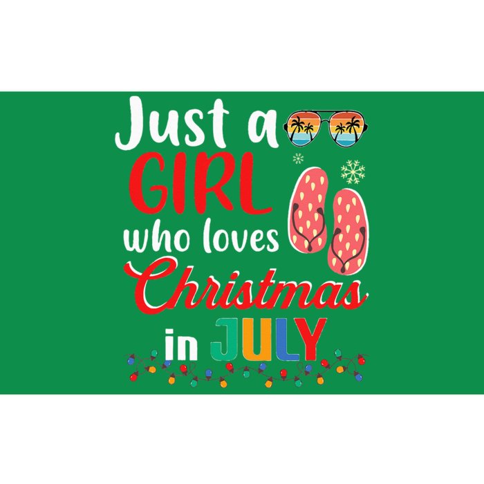 Just a Who Loves Christmas in July Summer Christmas Bumper Sticker