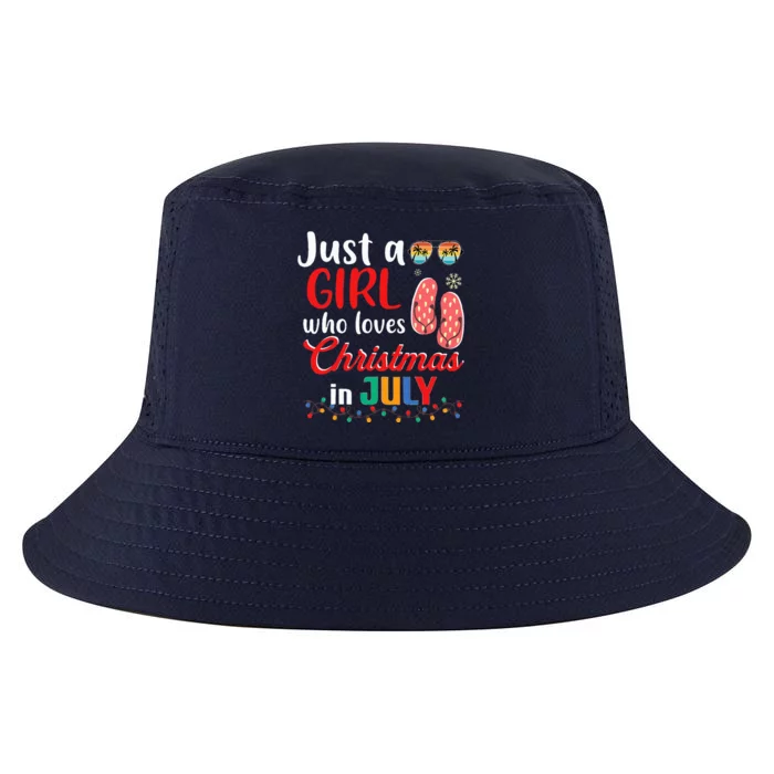 Just a Who Loves Christmas in July Summer Christmas Cool Comfort Performance Bucket Hat