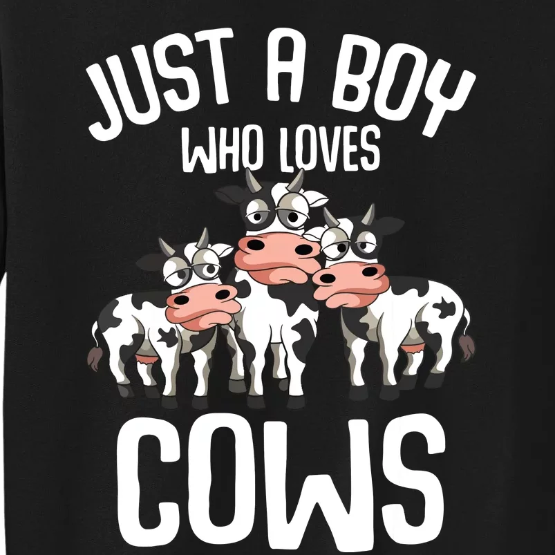 Just A Who Loves Cows Farmers Cow Sweatshirt