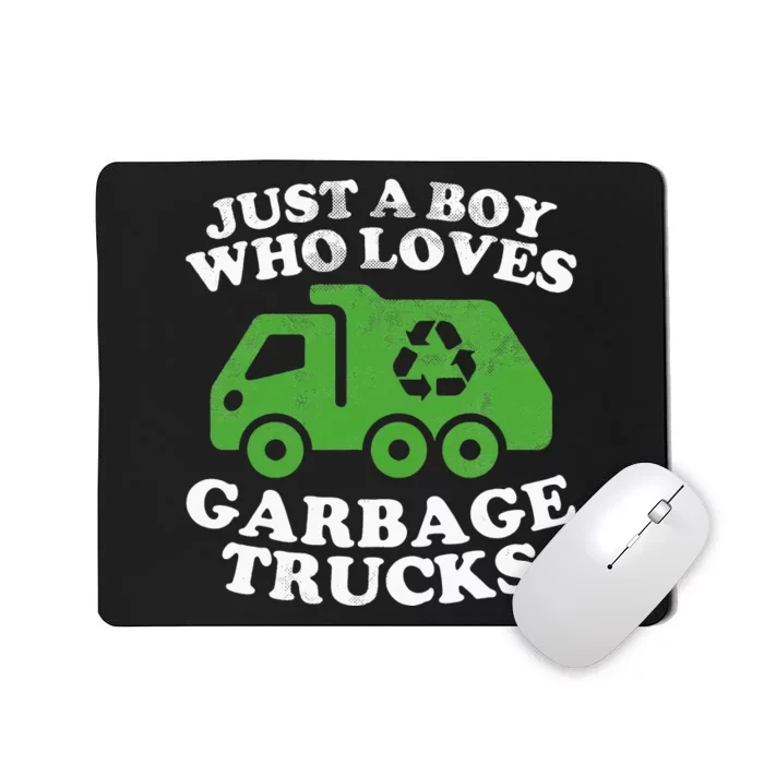 Just A Who Loves Garbage Trucks Gifts Bday Mousepad