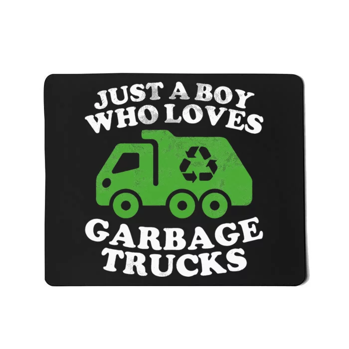 Just A Who Loves Garbage Trucks Gifts Bday Mousepad