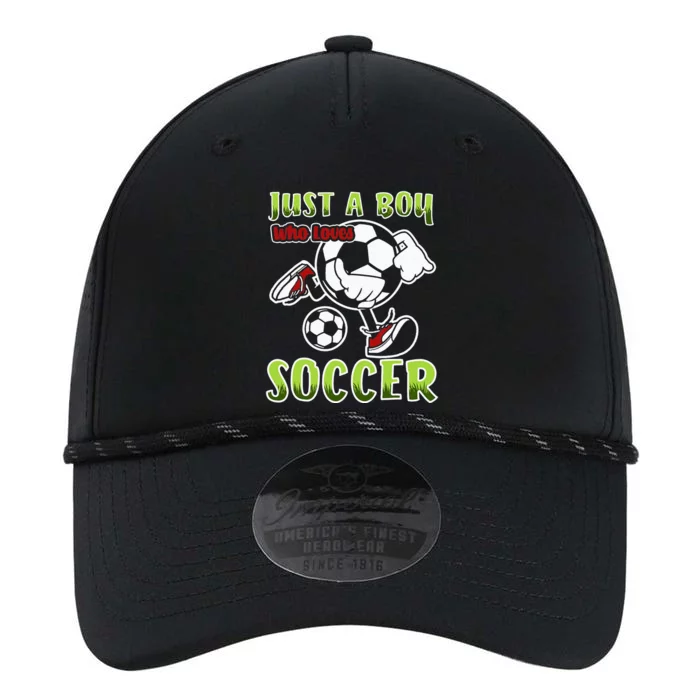 Just A  Who Loves Soccer Performance The Dyno Cap