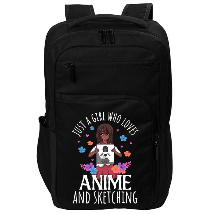 Just A Who Loves Anime And Sketching Anime Lovers Gift Impact Tech Backpack