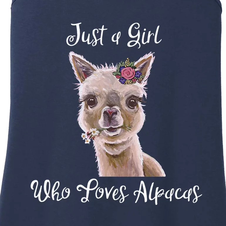 Just a Who Love Alpacas Alpaca Lover Ladies Essential Tank