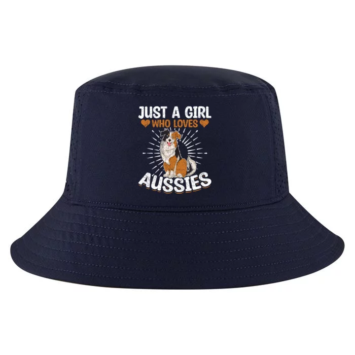 Just A Who Loves Aussies Dog Lover Australian Shepherd Gift Cool Comfort Performance Bucket Hat