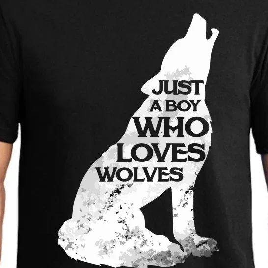 Just A Who Loves Wolves | Cute Lover Of Wolf Pajama Set