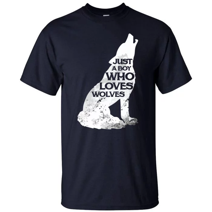 Just A Who Loves Wolves | Cute Lover Of Wolf Tall T-Shirt