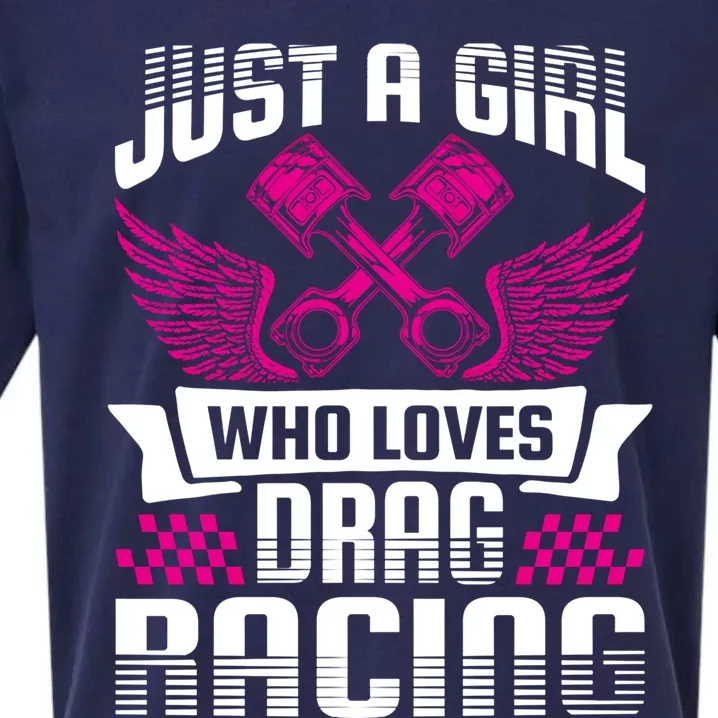 Just A Who Loves Drag Racing Drag Race Gift Sueded Cloud Jersey T-Shirt