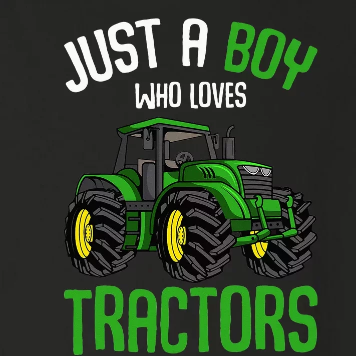 Just A  Who Loves Tractors Farm Toddler Long Sleeve Shirt