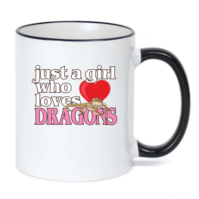 Just A Who Loves Bearded Dragons Gift Black Color Changing Mug