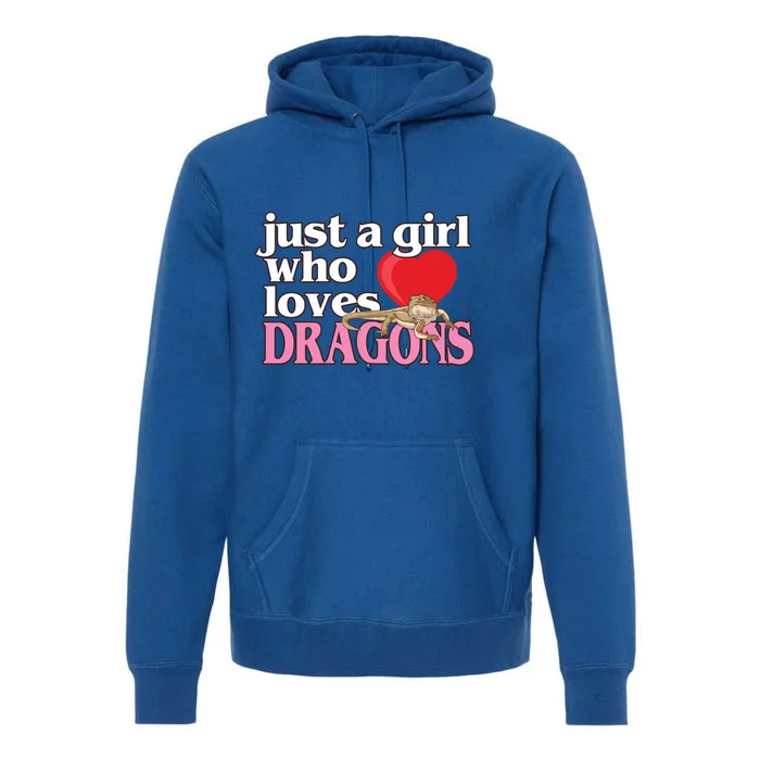 Just A Who Loves Bearded Dragons Gift Premium Hoodie