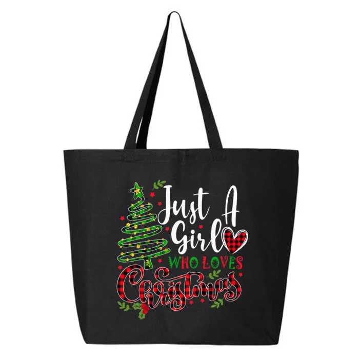 Just A Who Loves Christmas A Gift For Xmas 25L Jumbo Tote