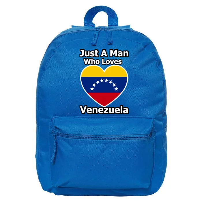 Just A Who Loves Venezuela Meaningful Gift 16 in Basic Backpack