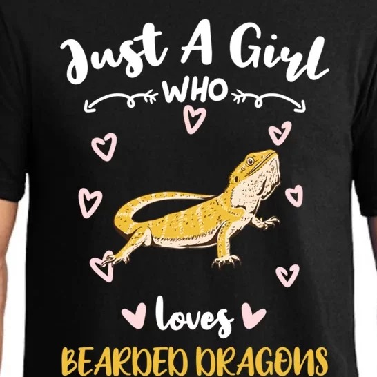 Just A Who Loves Bearded Dragons Cool Gift Pajama Set