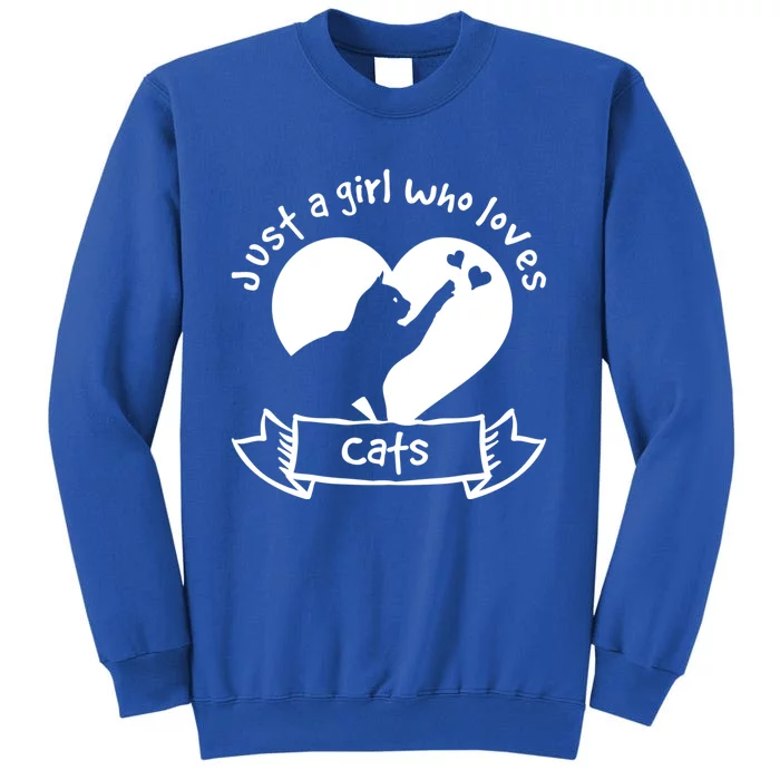 Just A Who Loves Cats Meaningful Gift Cat Gift Sweatshirt