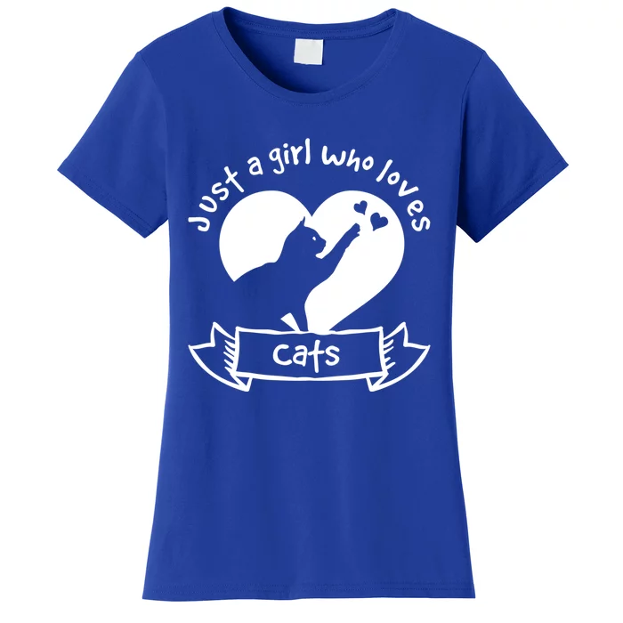 Just A Who Loves Cats Meaningful Gift Cat Gift Women's T-Shirt