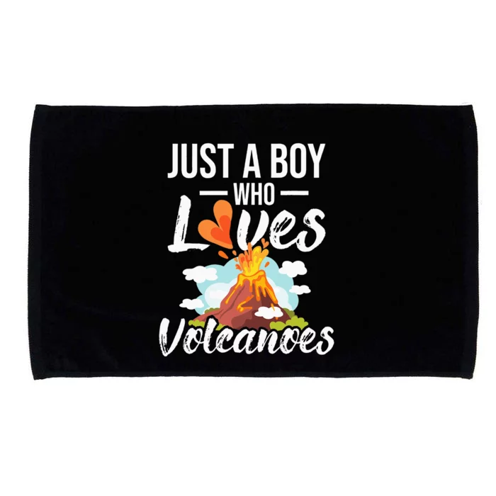 Just A  Who Loves Volcanoes Microfiber Hand Towel