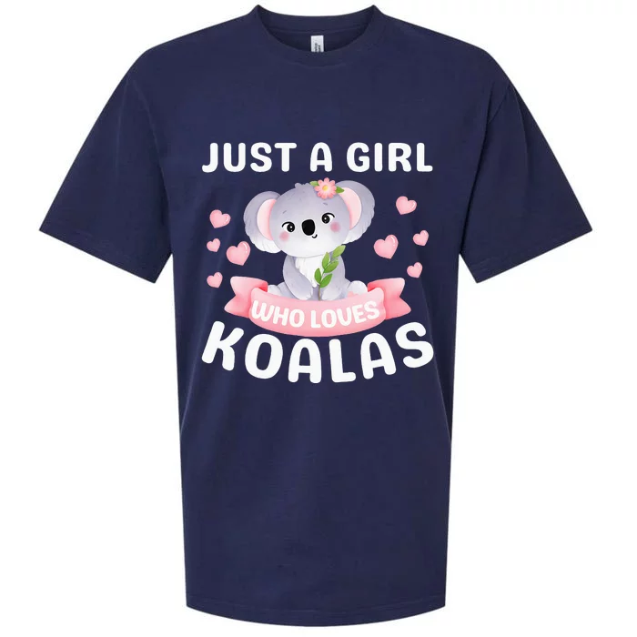 Just A  Who Loves Koala Bear Sueded Cloud Jersey T-Shirt