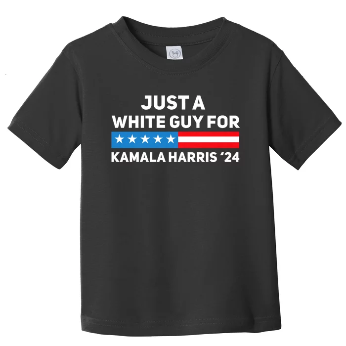 Just A White Guy For Kamala Harris 2024 President Election Toddler T-Shirt